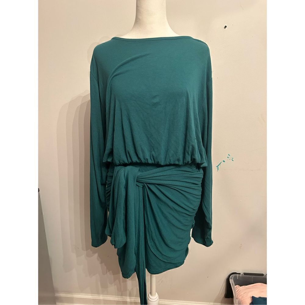 FREE PEOPLE BEACH SIESTA CONVERTIBLE DRESS size XL GReen - Picture 2 of 9